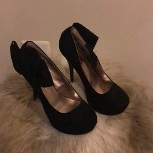 Black Suede heels